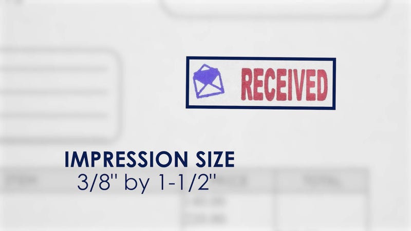 MasterMark Premium 2-Color Pre-Inked Office Stamp (Received) - Image 3